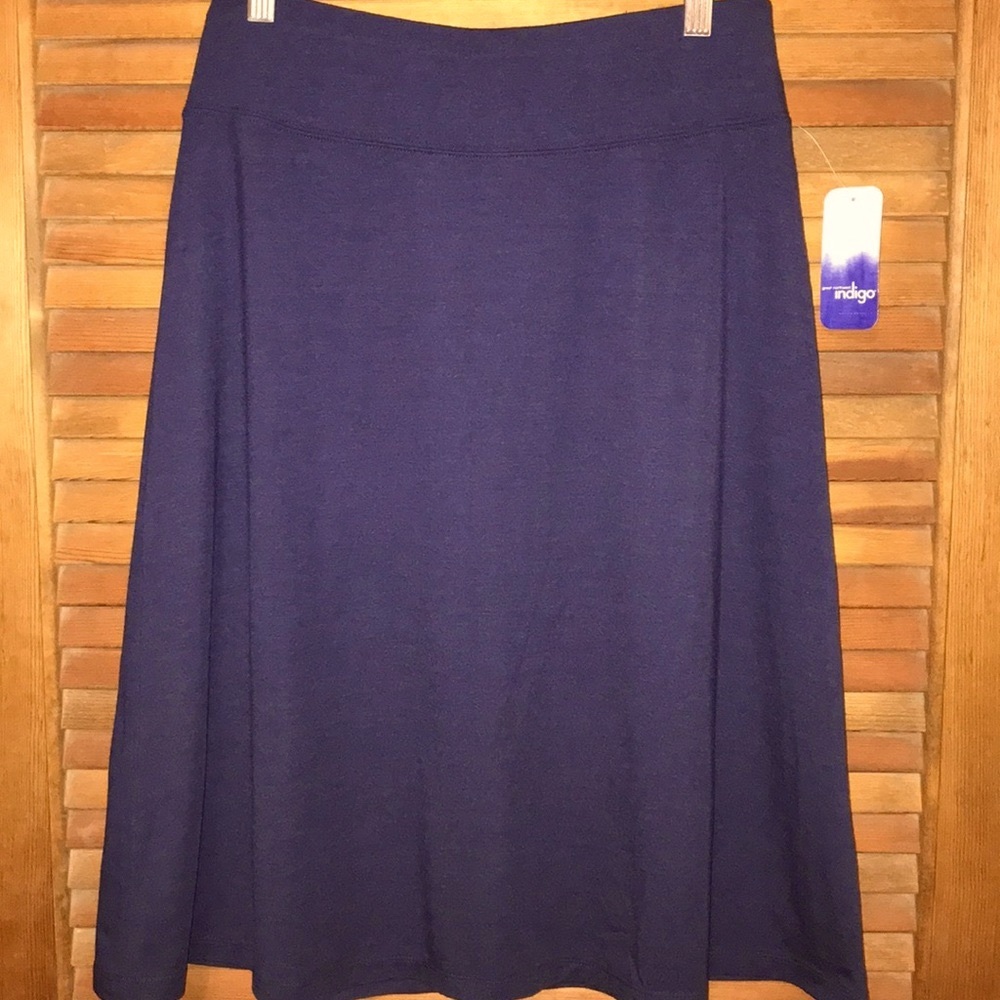 Indigo Skirt Navy Blue Size Small - Picture 4 of 4